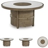 image:imageSignature Design by Ashley Patio Dining Table Sintered Stone 84 inOutdoor Firepit Table