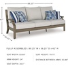 image:imageSignature Design by Ashley Patio Dining Table Sintered Stone 84 inOutdoor Sofa