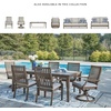 image:imageSignature Design by Ashley Patio Dining Table Sintered Stone 84 inOutdoor Swivel Chair with Cushion Set of 2