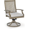 image:imageSignature Design by Ashley Patio Dining Table Sintered Stone 84 inOutdoor Swivel Chair with Cushion Set of 2