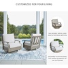 image:imageSignature Design by Ashley Patio Dining Table Sintered Stone 84 inOutdoor Swivel Glider Chair with Cushion