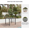 image:imageSignature Design by Ashley Point Bonita Outdoor Dining Table WeatherReady Aluminum With Umbrella Hole 38 Square Patio Or Porch Dining Gray Finish Easy Assembly