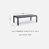 image:imageSignature Design by Ashley Rectangular Outdoor Patio Dining Table Navy