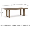 image:imageSignature Design by Ashley Serene Bay 6Person Outdoor Dining TableOutdoor Dining Table