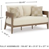 image:imageSignature Design by Ashley Serene Bay 6Person Outdoor Dining TableOutdoor Loveseat with Cushion