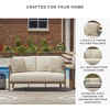 image:imageSignature Design by Ashley Serene Bay 6Person Outdoor Dining TableOutdoor Loveseat with Cushion