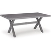 image:imageSignature Design by Ashley Dillon Beach Outdoor Dining Table AllWeather Aluminum for Patio Backyard and Garden Gatherings Rectangular Design Gray 71 Inch