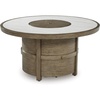 image:imageSignature Design by Ashley Patio Dining Table Sintered Stone 84 inOutdoor Firepit Table