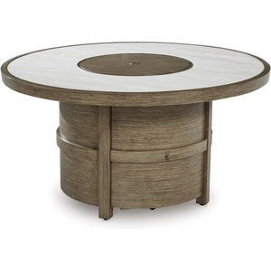 image:imageSignature Design by Ashley Patio Dining Table Sintered Stone 84 inOutdoor Firepit Table