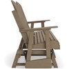 image:imageSignature Design by Ashley 1Piece HDPE Outdoor Glider Loveseat WhiteBrown