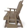 image:imageSignature Design by Ashley 1Piece HDPE Outdoor Glider Loveseat WhiteBrown
