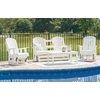 image:imageSignature Design by Ashley 1Piece HDPE Outdoor Glider Loveseat WhiteWhite