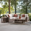 image:imageSignature Design by Ashley 3Piece Outdoor Patio Sectional Sofa Beige3Piece Outdoor Sectional