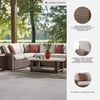 image:imageSignature Design by Ashley 3Piece Outdoor Patio Sectional Sofa Beige3Piece Outdoor Sectional