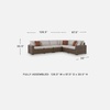 image:imageSignature Design by Ashley 3Piece Outdoor Patio Sectional Sofa Beige4Piece Outdoor Sectional