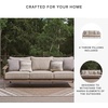 image:imageSignature Design by Ashley 3Seat Wicker Outdoor Patio Sofa Gray