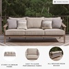 image:imageSignature Design by Ashley 3Seat Wicker Outdoor Patio Sofa Gray