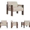 image:imageSignature Design by Ashley Accent Chair Olive Green VelvetBeige  Dark Brown