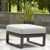image:imageSignature Design by Ashley Beachloft Casual Square Outdoor Ottoman Cushion With Nuvella Cleanable Performance Fabric Light Gray amp Black 28 W x 28 D x 19 HOttoman