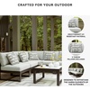 image:imageSignature Design by Ashley Beachloft Casual Square Outdoor Ottoman Cushion With Nuvella Cleanable Performance Fabric Light Gray amp Black 28 W x 28 D x 19 H5Piece Outdoor Sectional