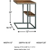 image:imageSignature Design by Ashley C Shaped End Table Natural Wood and Black
