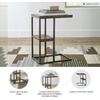 image:imageSignature Design by Ashley C Shaped End Table Natural Wood and Black