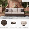 image:imageSignature Design by Ashley Drakes Beach 3Seat Outdoor Sofa Brown Wicker