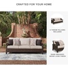 image:imageSignature Design by Ashley Drakes Beach 3Seat Outdoor Sofa Brown Wicker
