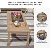 image:imageSignature Design by Ashley Hillside Barn Outdoor Loveseat with Cushion Heavy Duty Wind Resistant Resin Polymer and Nuvella Fabric Porch Couch for Patio and Sunroom GrayBrown 55 WLight Brown