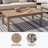 image:imageSignature Design by Ashley Hillside Barn Outdoor Loveseat with Cushion Heavy Duty Wind Resistant Resin Polymer and Nuvella Fabric Porch Couch for Patio and Sunroom GrayBrown 55 WLight Brown