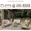 image:imageSignature Design by Ashley Hillside Barn Outdoor Loveseat with Cushion Heavy Duty Wind Resistant Resin Polymer and Nuvella Fabric Porch Couch for Patio and Sunroom GrayBrown 55 WLight Brown