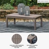 image:imageSignature Design by Ashley Hillside Barn Outdoor Loveseat with Cushion Heavy Duty Wind Resistant Resin Polymer and Nuvella Fabric Porch Couch for Patio and Sunroom GrayBrown 55 WDark Brown