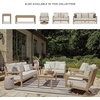 image:imageSignature Design by Ashley Hillside Barn Outdoor Loveseat with Cushion Heavy Duty Wind Resistant Resin Polymer and Nuvella Fabric Porch Couch for Patio and Sunroom GrayBrown 55 WLight Brown
