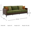 image:imageSignature Design by Ashley Horizon Hall Casual Outdoor Sofa with Cushions RustResistant Aluminum Frame Handwoven Resin Wicker 3Seat Patio Couch for Deck or Sunroom Green amp Dark Brown 88 W
