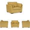 image:imageSignature Design by Ashley Keerwick Scandinavian Upholstered Oversized Chair with 2 Bolster Pillows YellowYellow