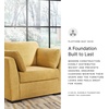 image:imageSignature Design by Ashley Keerwick Scandinavian Upholstered Oversized Chair with 2 Bolster Pillows YellowYellow