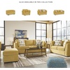 image:imageSignature Design by Ashley Keerwick Scandinavian Upholstered Oversized Chair with 2 Bolster Pillows YellowYellow