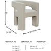 image:imageSignature Design by Ashley Landick Contemporary Accent Chair IvoryIvory