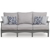 image:imageSignature Design by Ashley Lone View Bay Patio Sofa with Cushion Gray