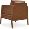 image:imageSignature Design by Ashley Modern Faux Leather Wood Accent Chair Caramel