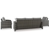 image:imageSignature Design by Ashley Oasis Court 4Piece Patio Furniture Set Gray