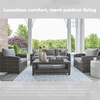 image:imageSignature Design by Ashley Oasis Court 4Piece Patio Furniture Set Gray