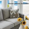 image:imageSignature Design by Ashley Oasis Court 4Piece Patio Furniture Set Gray