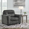 image:imageSignature Design by Ashley Oversized Chair and a Half Gunmetal LonokeGrey