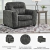 image:imageSignature Design by Ashley Oversized Chair and a Half Gunmetal LonokeGrey