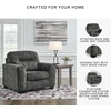 image:imageSignature Design by Ashley Oversized Chair and a Half Gunmetal LonokeGrey