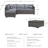 image:imageSignature Design by Ashley Petal Road 4Piece Outdoor Patio Furniture Set Modular Loveseat Sectional with Storage Table RustFree Aluminum and Resin Wicker Ideal for Backyard Seating Gray