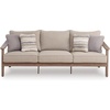 image:imageSignature Design by Ashley 3Seat Wicker Outdoor Patio Sofa Gray