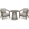 image:imageSignature Design by Ashley Cool Days 3Piece Outdoor Bistro Set Beige