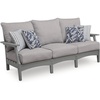image:imageSignature Design by Ashley Lone View Bay Patio Sofa with Cushion Gray